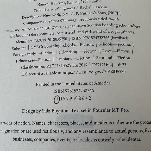 1st Edition - Her Royal Highness by Rachel Hawkins - Picture 2 of 8